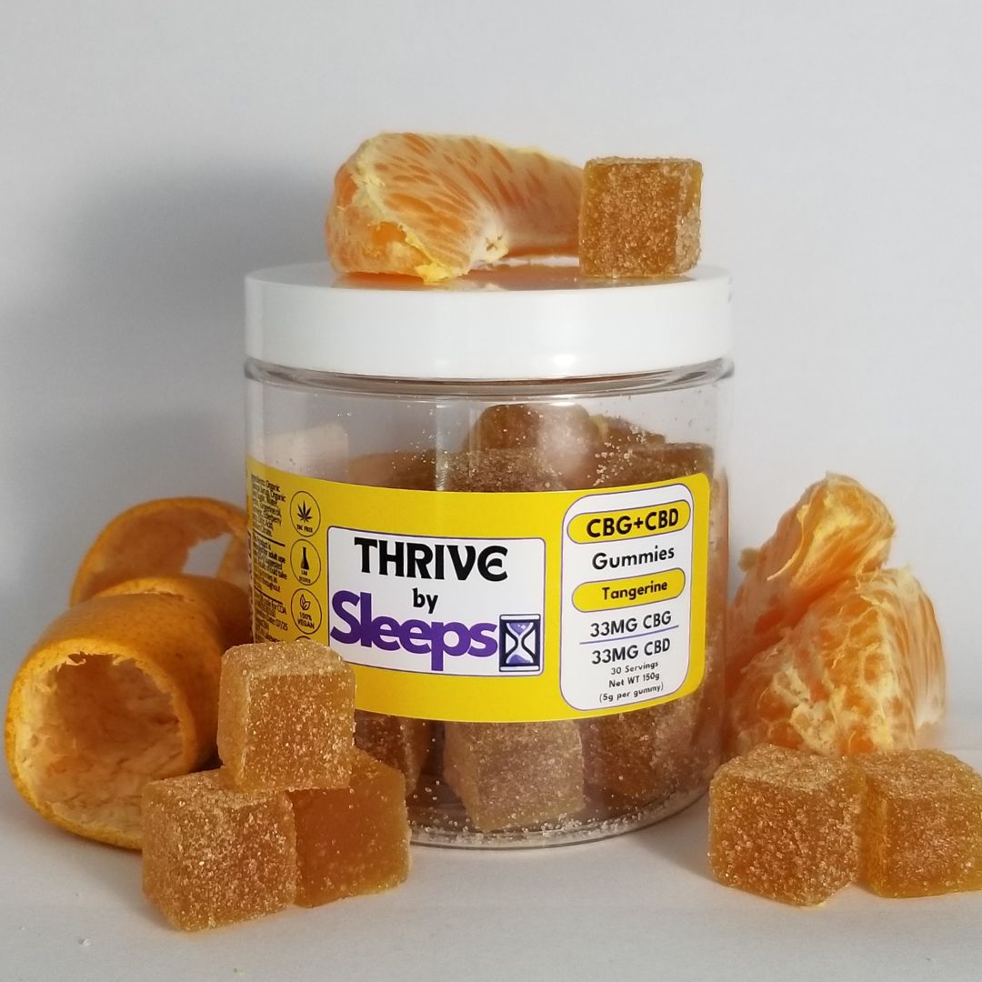 High Potency CBG+CBD Thrive Gummies by Sleeps