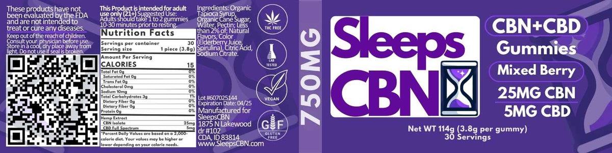 High Potency CBN Sleep Gummies